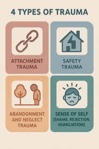 graphic listing off the 4 types of trauma