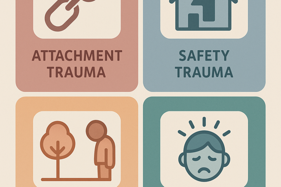 graphic listing off the 4 types of trauma